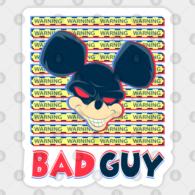 Warning Bad Guy(Mouse) cartoon Sticker by Juka